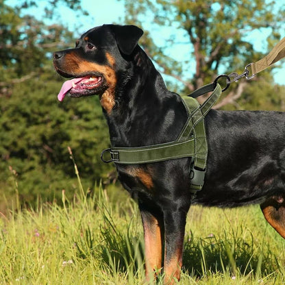 Tactisch no-pull harnas hond — grip met bovenhandvat