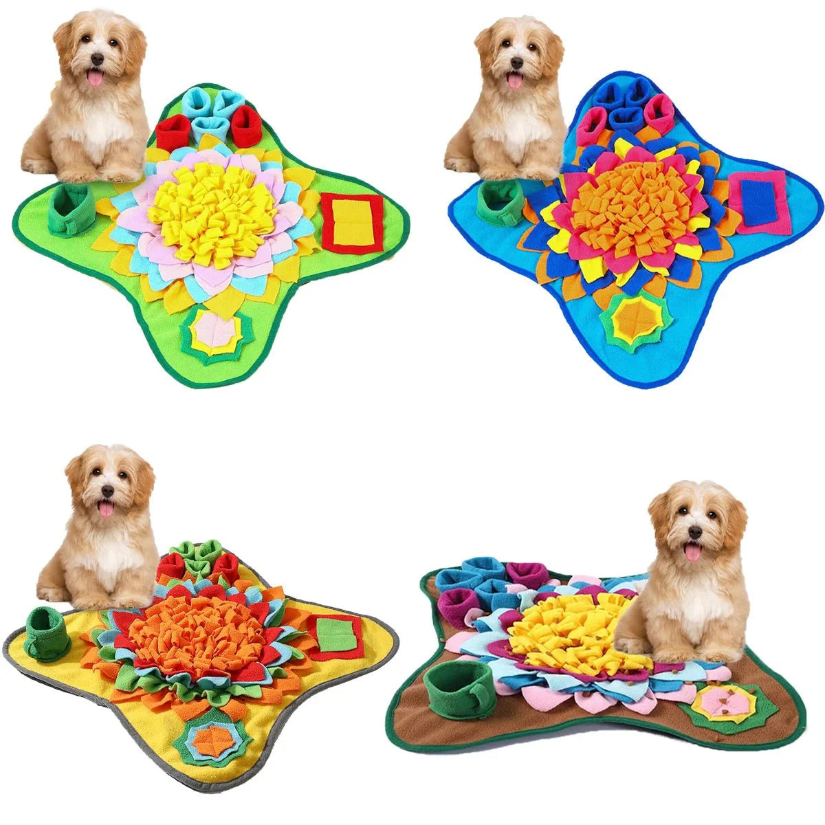 SnufflePad snuffelmat hond blauw — mentale stimulatie voor rustiger gedrag