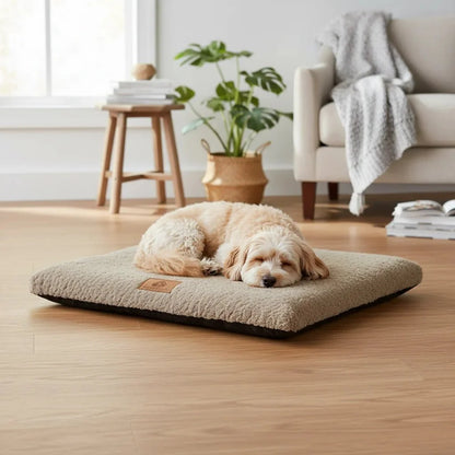 SupportBed hondenbed donkergrijs — antislip onderkant detail