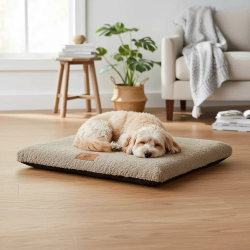 SupportBed hondenbed donkergrijs — antislip onderkant detail