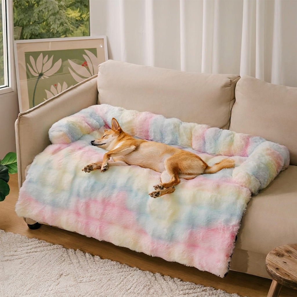 Hondenmand sofa beschermhoes — hond heerlijk warm, bank blijft schoon