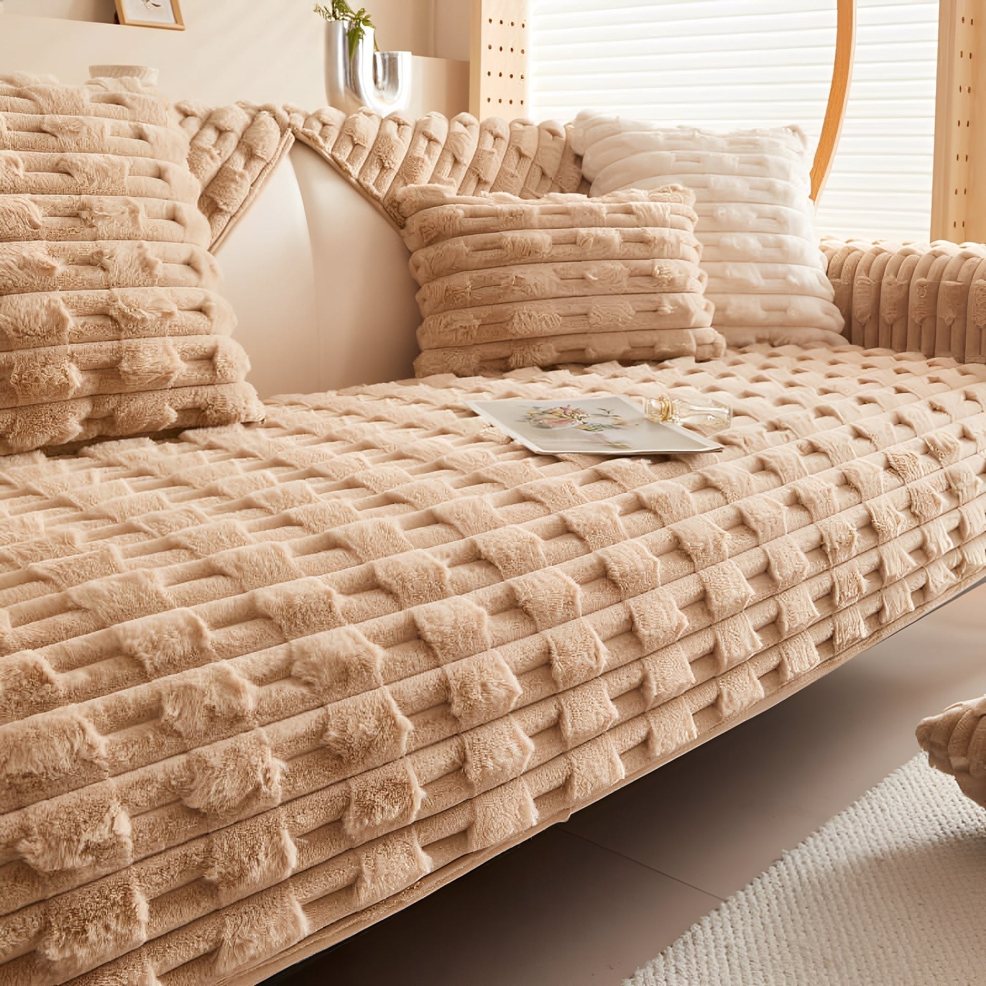 Anti-slip pluche bankhoes hond — meubelbescherming, machinewasbaar