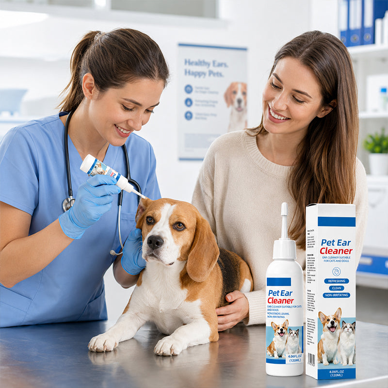 Zachte oorreiniger voor hond en kat 120 ml