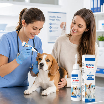 Zachte oorreiniger voor hond en kat 120 ml