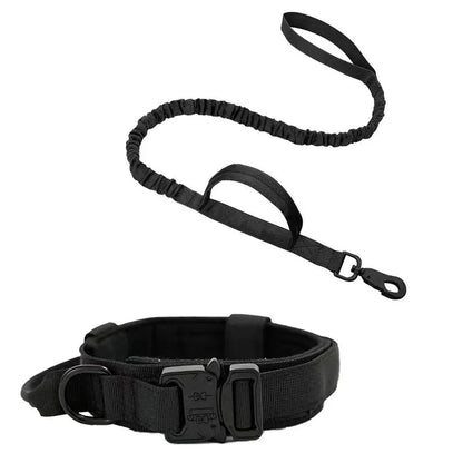 Tactische hondenhalsband — nylon halsband met katoenen voering close-up