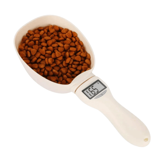ScoopScale digitale voerschep weegschaal — schep met LED-display voor hond en kat