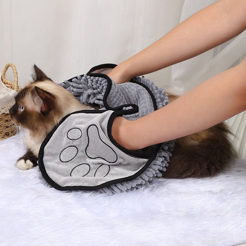 DryPaw microvezel handdoek hond — hond droogmaken na wandeling in de regen