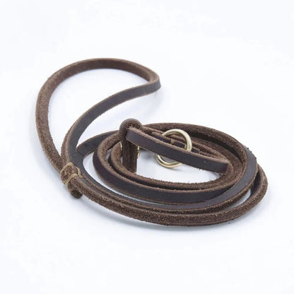 Leren slipriem hond, vierde productweergave
